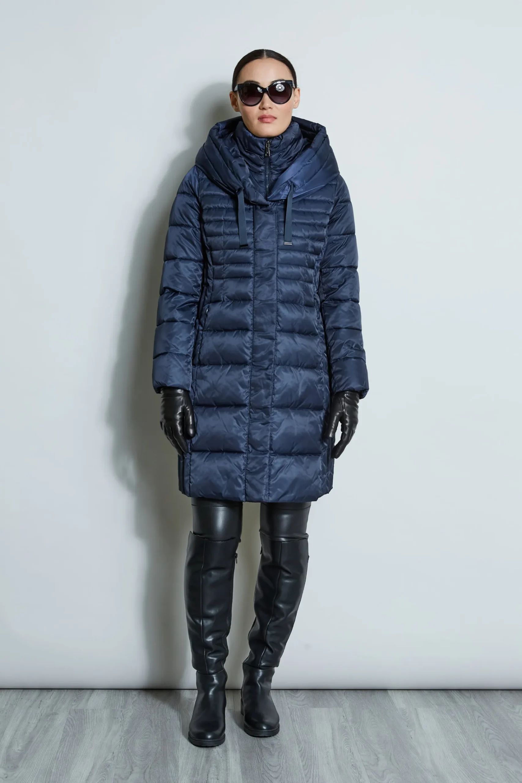 Elie Tahari Tahari Double Layer Long Puffer Coat- Coats