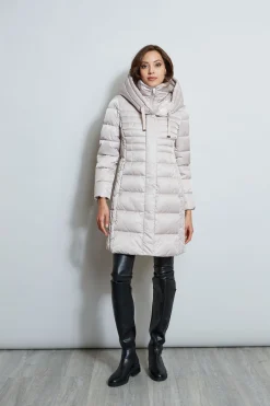 Elie Tahari Tahari Double Layer Long Puffer Coat- Coats