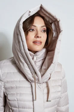 Elie Tahari Tahari Double Layer Long Puffer Coat- Coats