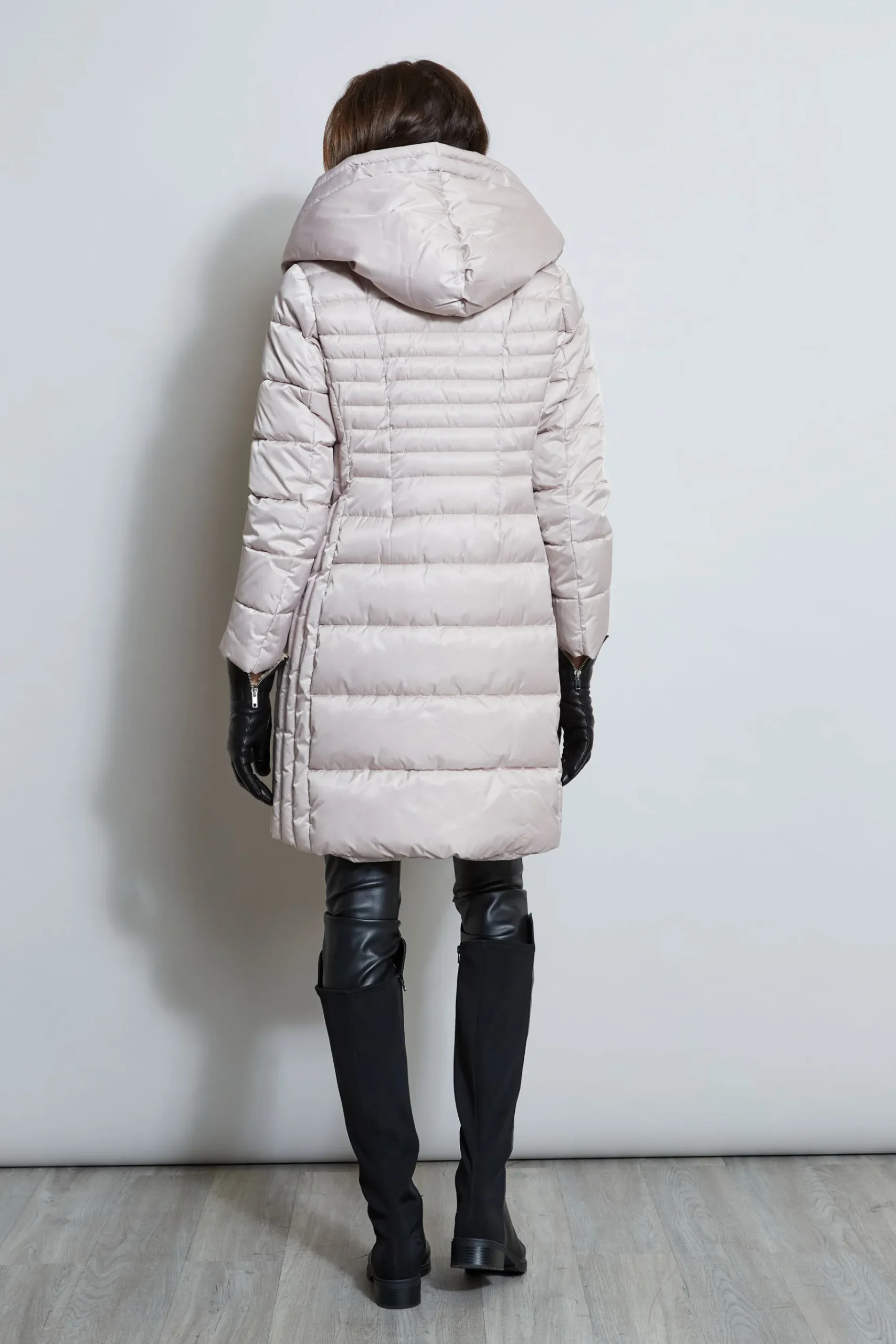 Elie Tahari Tahari Double Layer Long Puffer Coat- Coats