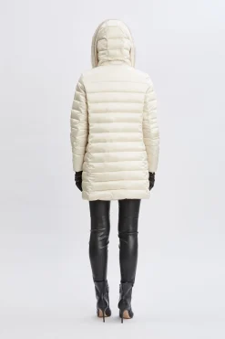 Elie Tahari Tahari Faux Fur Collar Puffer Coat- Coats