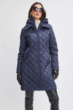 Elie Tahari Tahari Quilted Puffer Coat- Coats