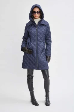 Elie Tahari Tahari Quilted Puffer Coat- Coats