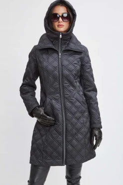 Elie Tahari Tahari Quilted Puffer Coat- Coats