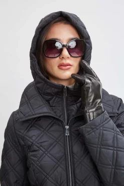 Elie Tahari Tahari Quilted Puffer Coat- Coats