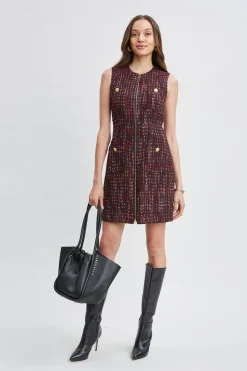 Elie Tahari Tweed Pocket Dress- Dresses & Jumpsuits|Suiting