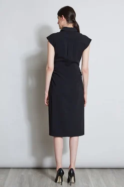 Elie Tahari Twist Button Dress- Dresses & Jumpsuits