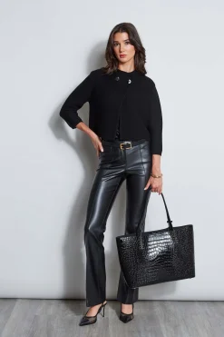 Elie Tahari Two Button Wool Sweater- Tops & Sweaters|Suiting