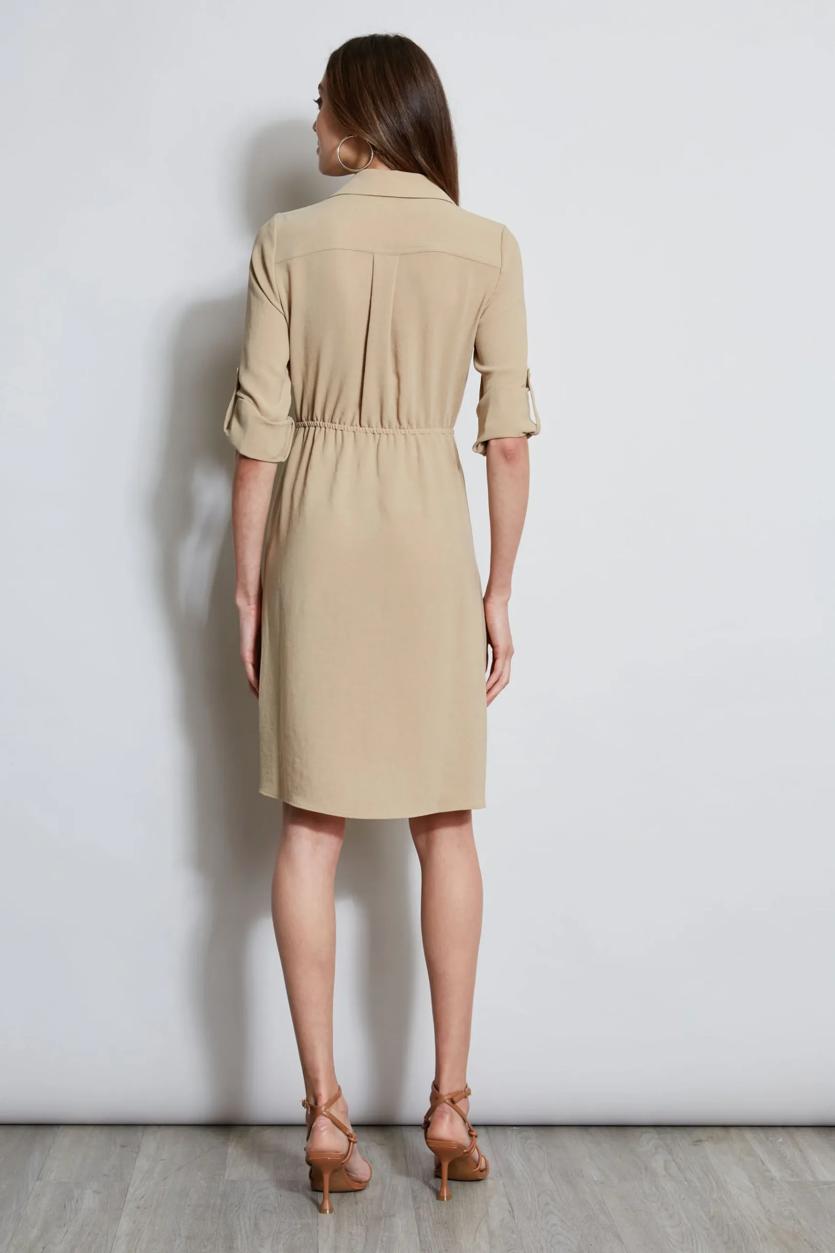 Elie Tahari Utility Tie Shirt Dress- Dresses & Jumpsuits