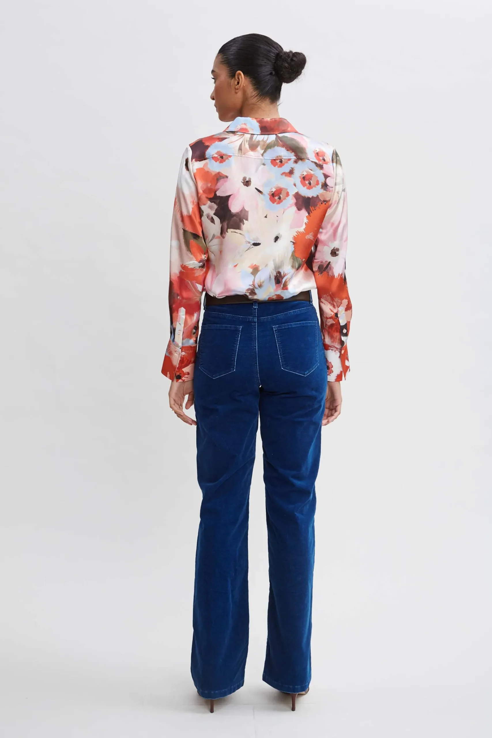 Elie Tahari Washed Velvet Pant- Bottoms