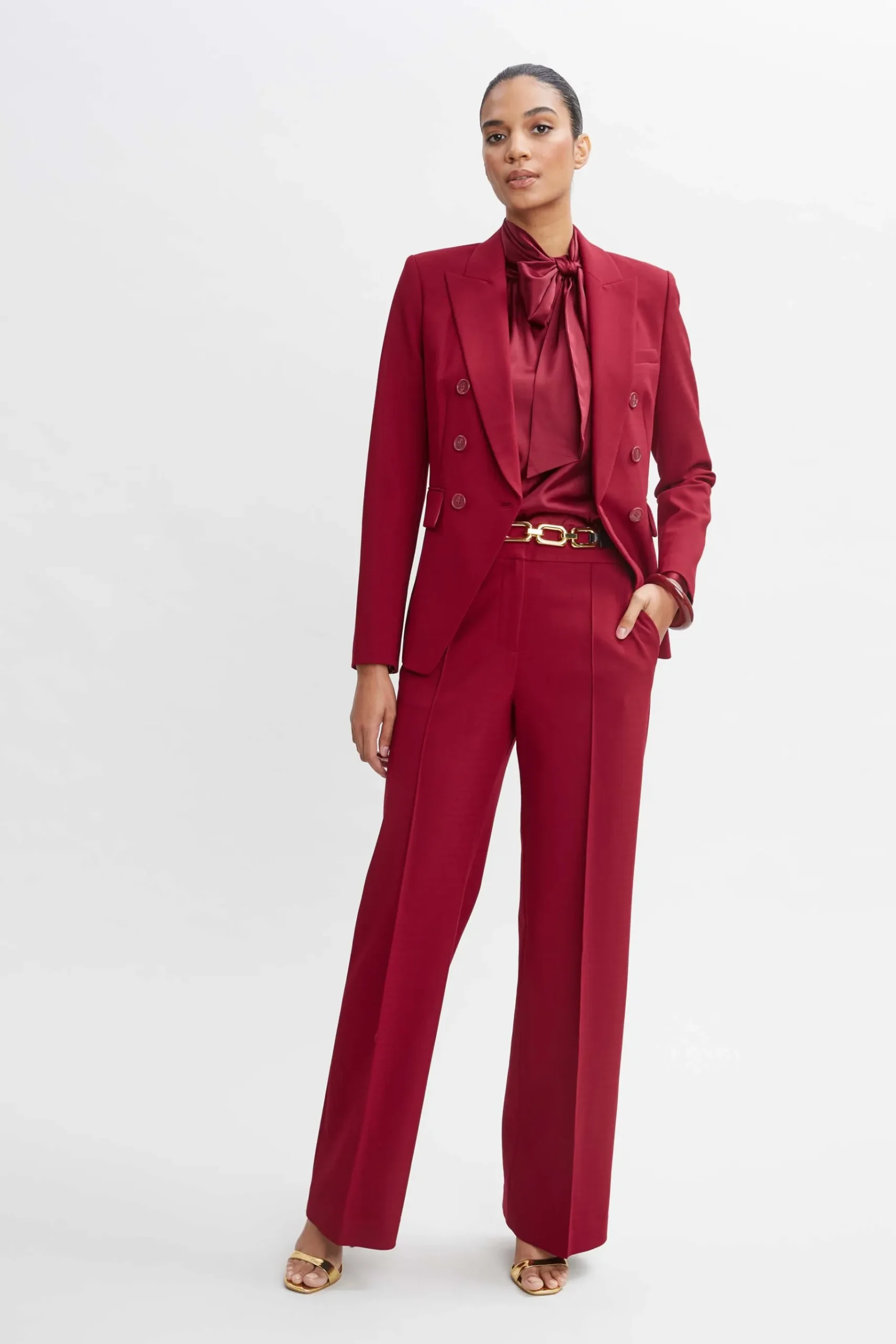 Elie Tahari Wide Leg Pant- Bottoms|Suiting