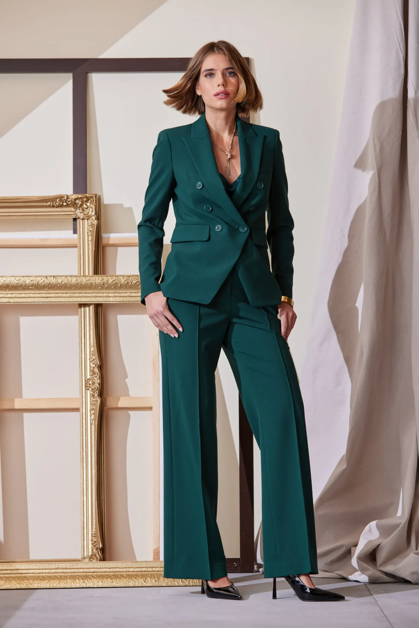 Elie Tahari Wide Leg Pant- Bottoms|Suiting
