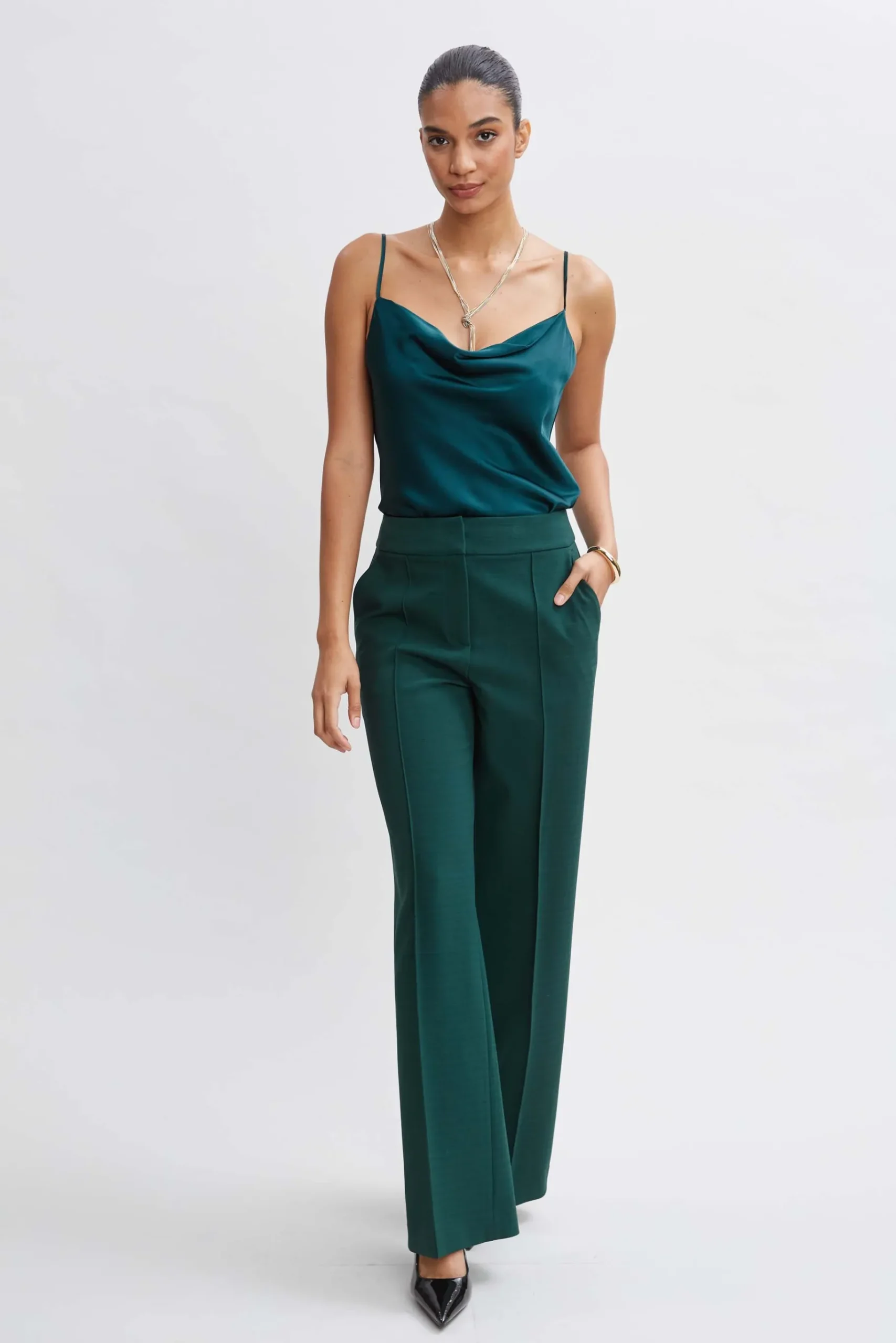Elie Tahari Wide Leg Pant- Bottoms|Suiting