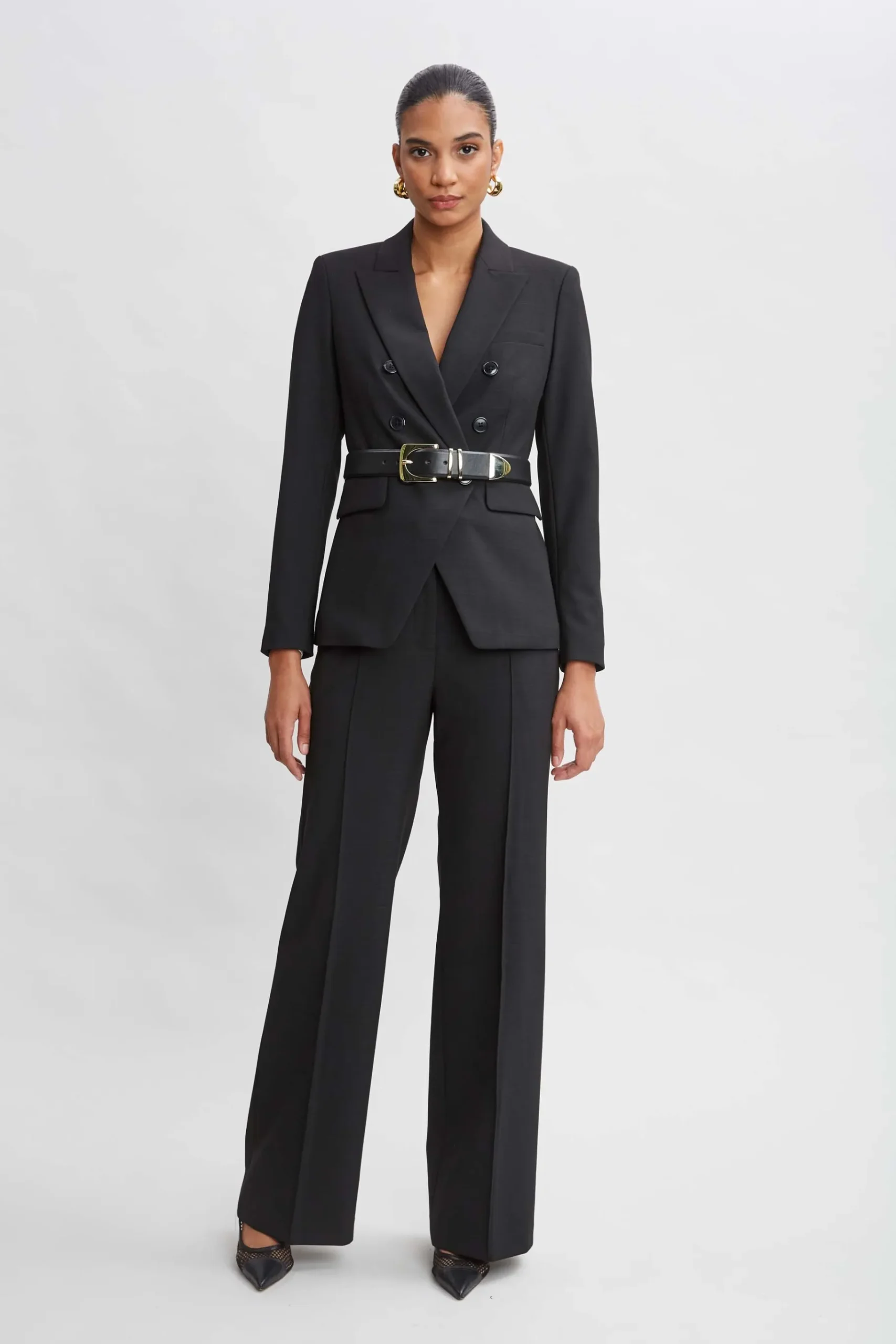 Elie Tahari Wide Leg Pant- Bottoms|Suiting