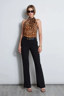 Elie Tahari Wildcat Halter Top- Tops & Sweaters