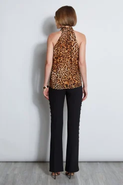 Elie Tahari Wildcat Halter Top- Tops & Sweaters