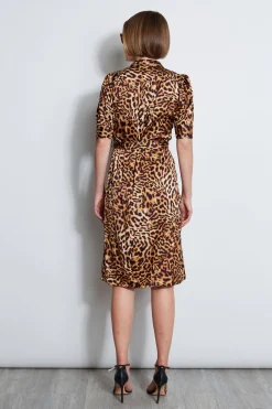 Elie Tahari Wildcat Shirt Dress- Dresses & Jumpsuits|Short Sleeve Dresses