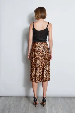 Elie Tahari Wildcat Slip Midi Skirt- Bottoms