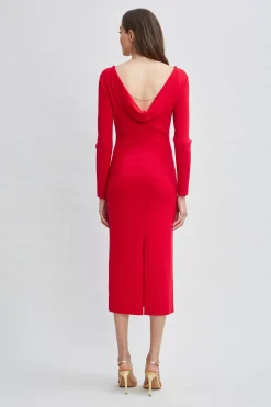 Elie Tahari Wool Draped Chain Sweater Dress- Dresses & Jumpsuits