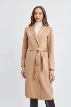 Elie Tahari Wool Wrap Coat- Coats