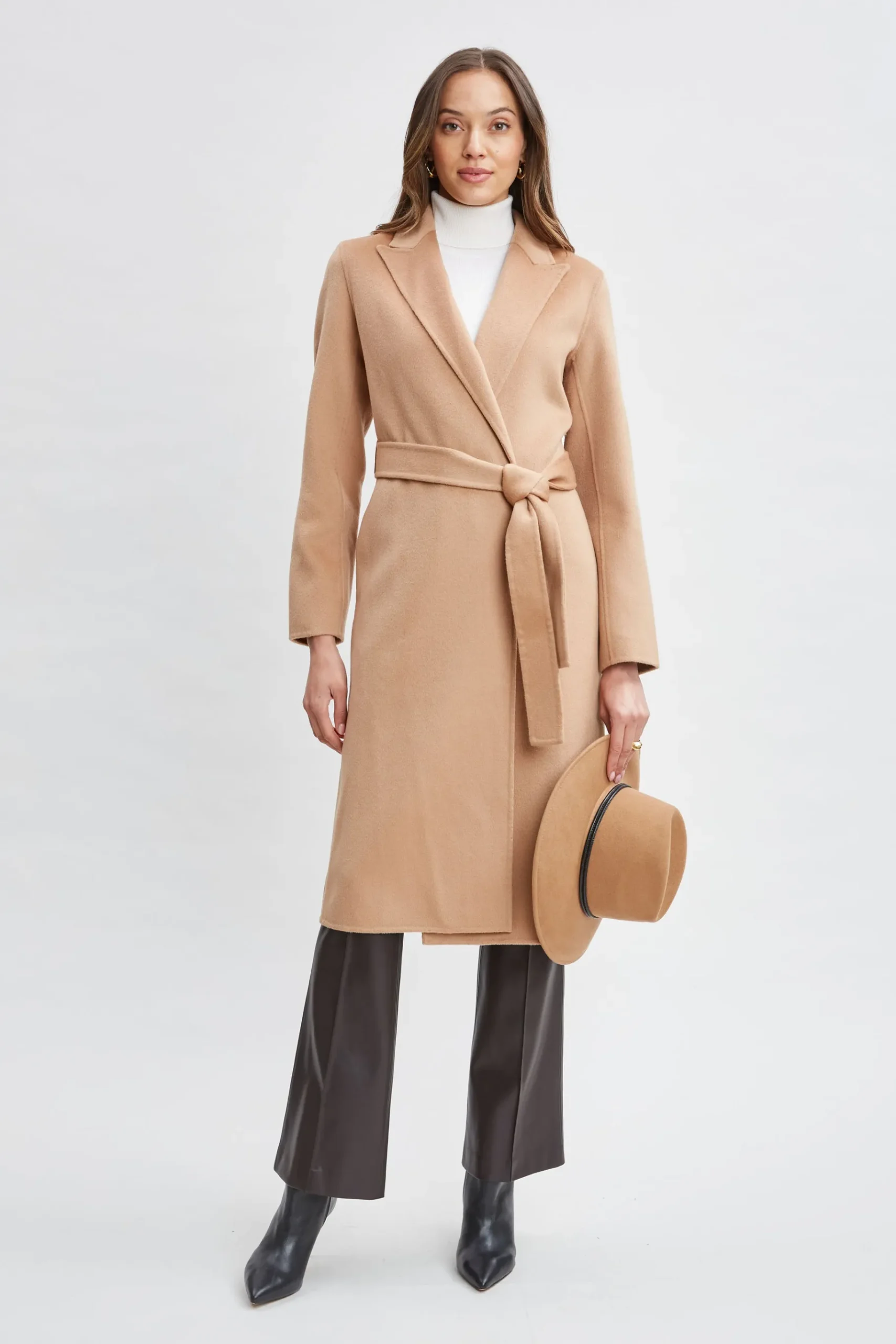 Elie Tahari Wool Wrap Coat- Coats