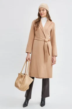 Elie Tahari Wool Wrap Coat- Coats